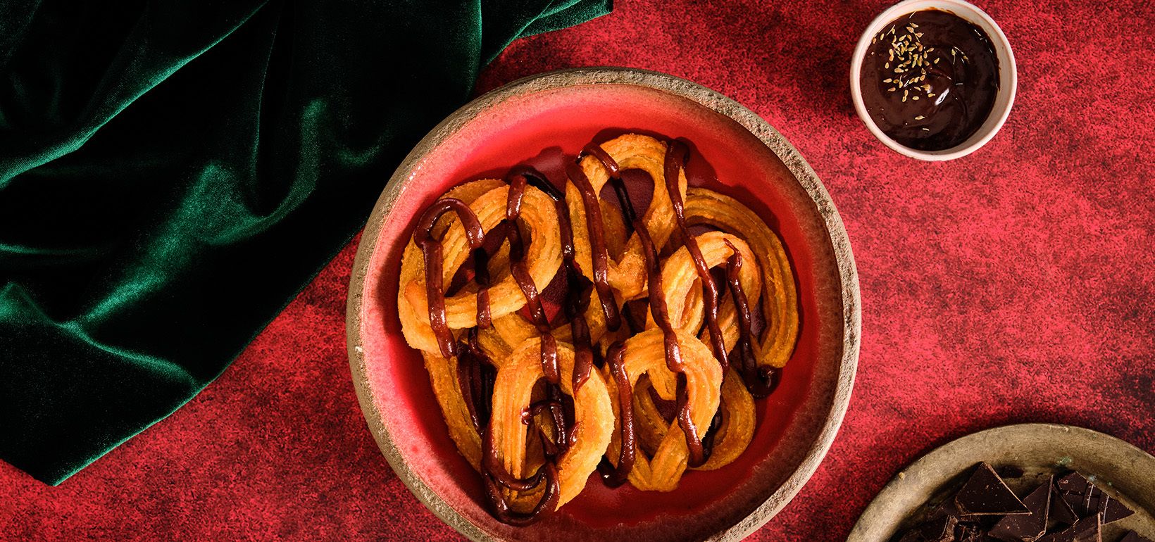 Churros su šokoladine karamele ir anyžiais