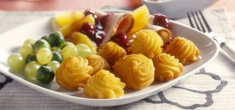 Greiti, saldūs pietūs su bulvių rožytėmis