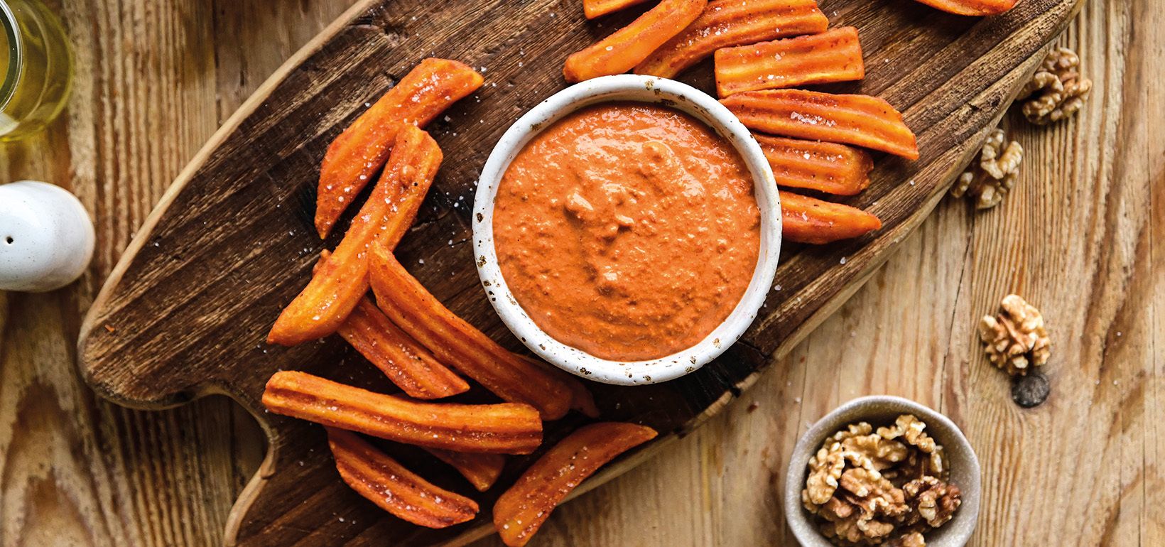 Aviko Wavy Blends Paprika su Muhammara padažu