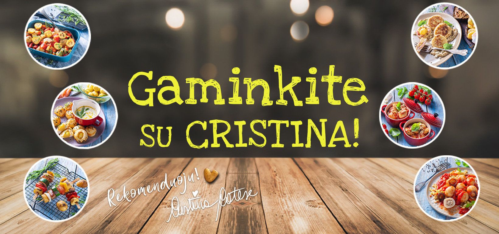 Gaminkite kartu su Cristina ir